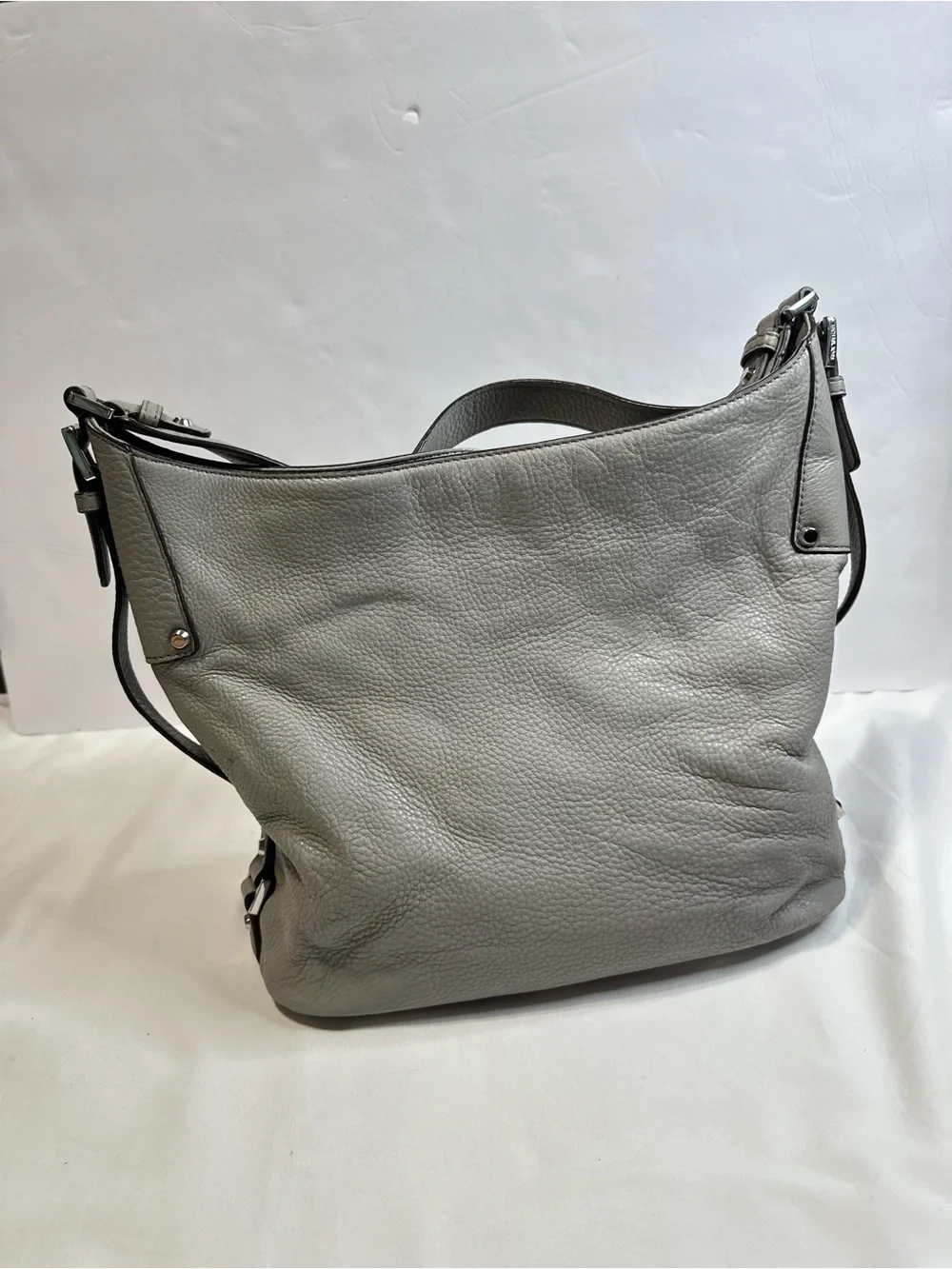 Bundle (2)Michael Kors Cream Logo Tote and Taupe Leather Hobo